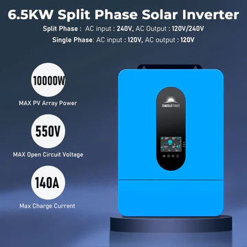 6.5KW 48V Split Phase Solar Inverter