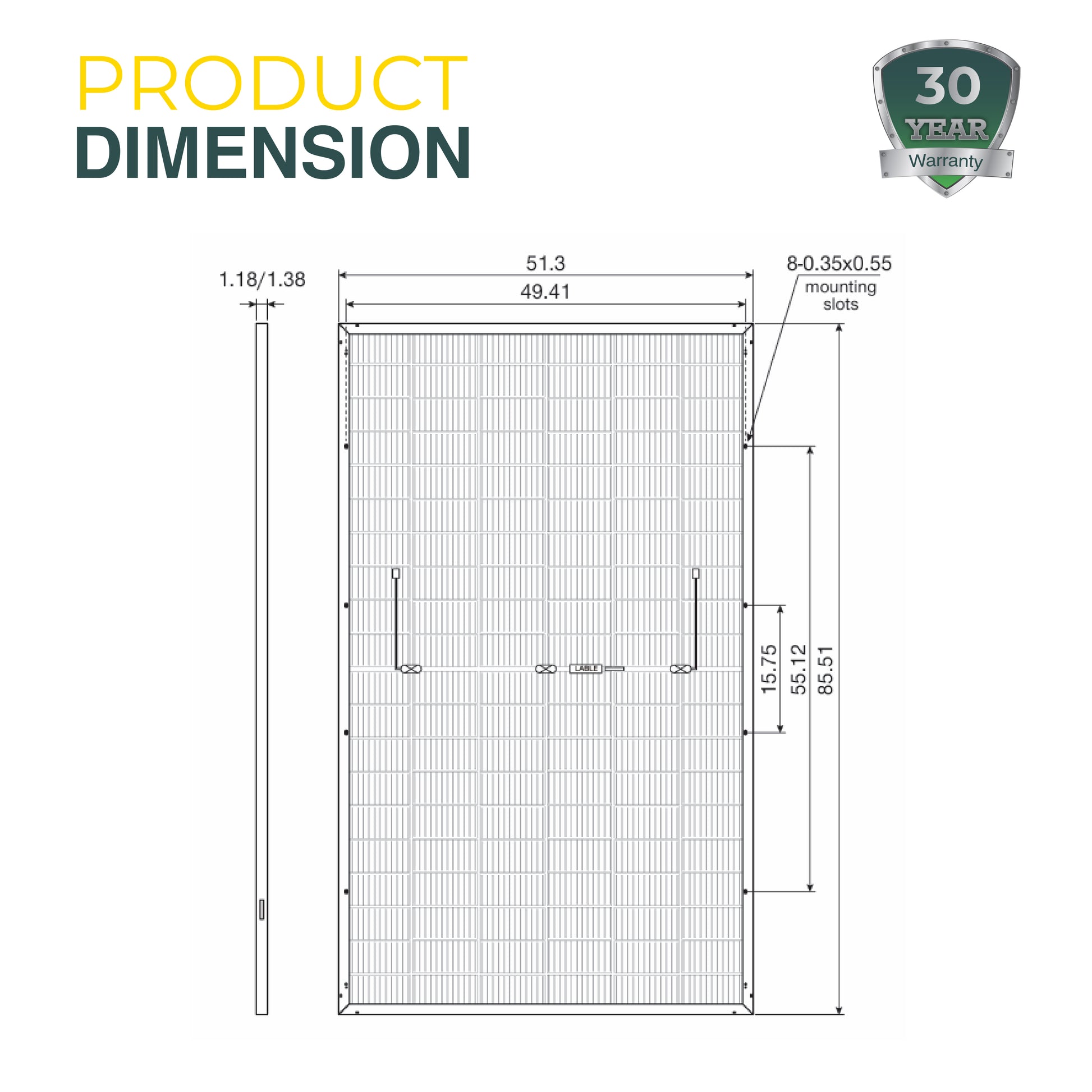 Eco-friendly and high-efficiency solar panel – designed for optimal energy production, durability, and sustainability in residential and commercial applications