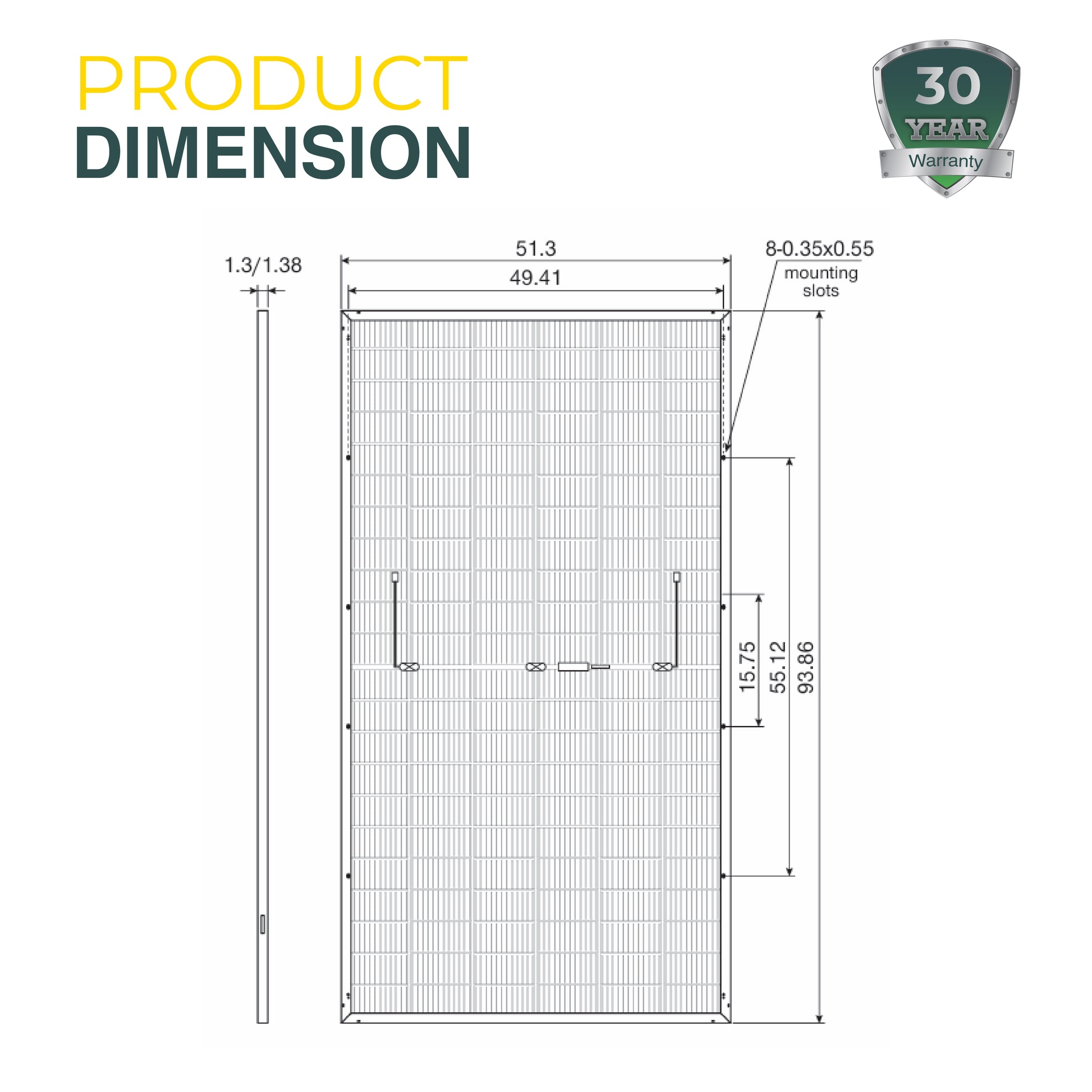 Eco-friendly and high-efficiency solar panel – designed for optimal energy production, durability, and sustainability in residential and commercial applications