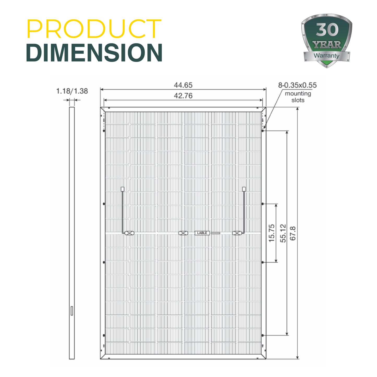 Eco-friendly and high-efficiency solar panel – designed for optimal energy production, durability, and sustainability in residential and commercial applications