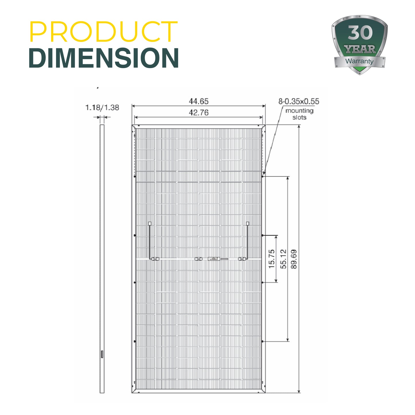 Eco-friendly and high-efficiency solar panel – designed for optimal energy production, durability, and sustainability in residential and commercial applications