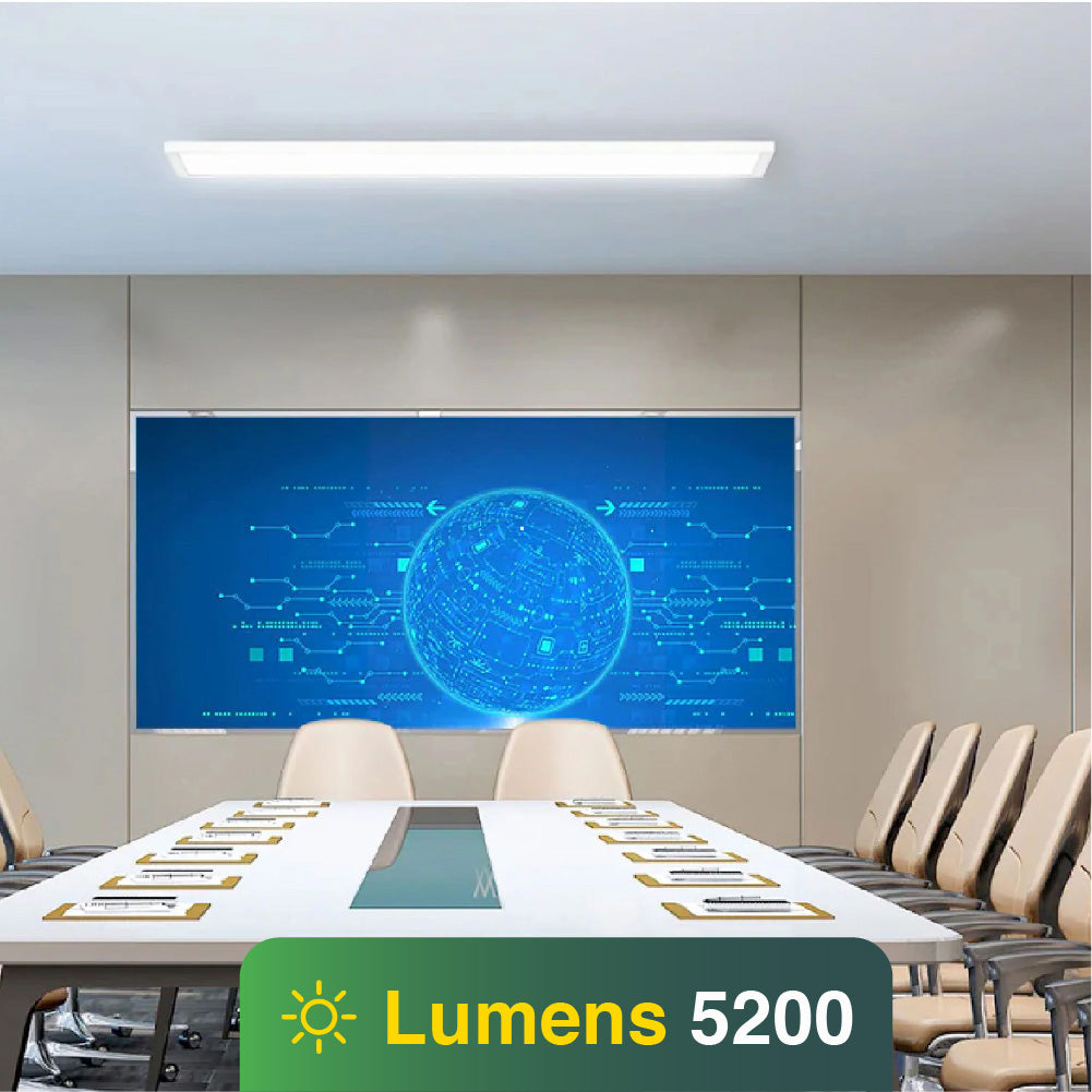 1x4 LED Panel 5200 Lumens, Adjustable Wattage 20W-40W, Selectable CCT 3500K-5000K