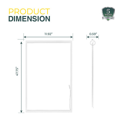 1x4 LED T-Bar 5000 Lumens, Adjustable 20W-40W, Selectable CCT 3500K-5000K