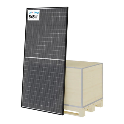 CW Energy 16.35kW Pallet - 545W Bifacial Solar Panels | Up to 710W Bifacial Gain| CWT545-144PMB10 | Full Pallet (30)