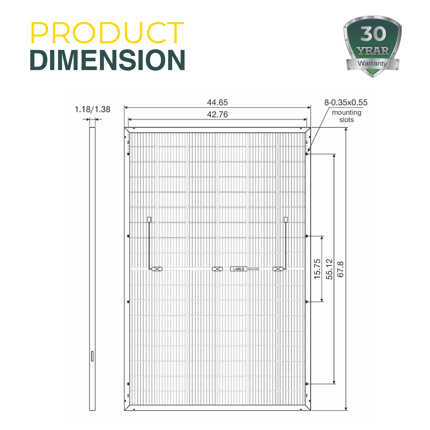 Eco-friendly and high-efficiency solar panel – designed for optimal energy production, durability, and sustainability in residential and commercial applications