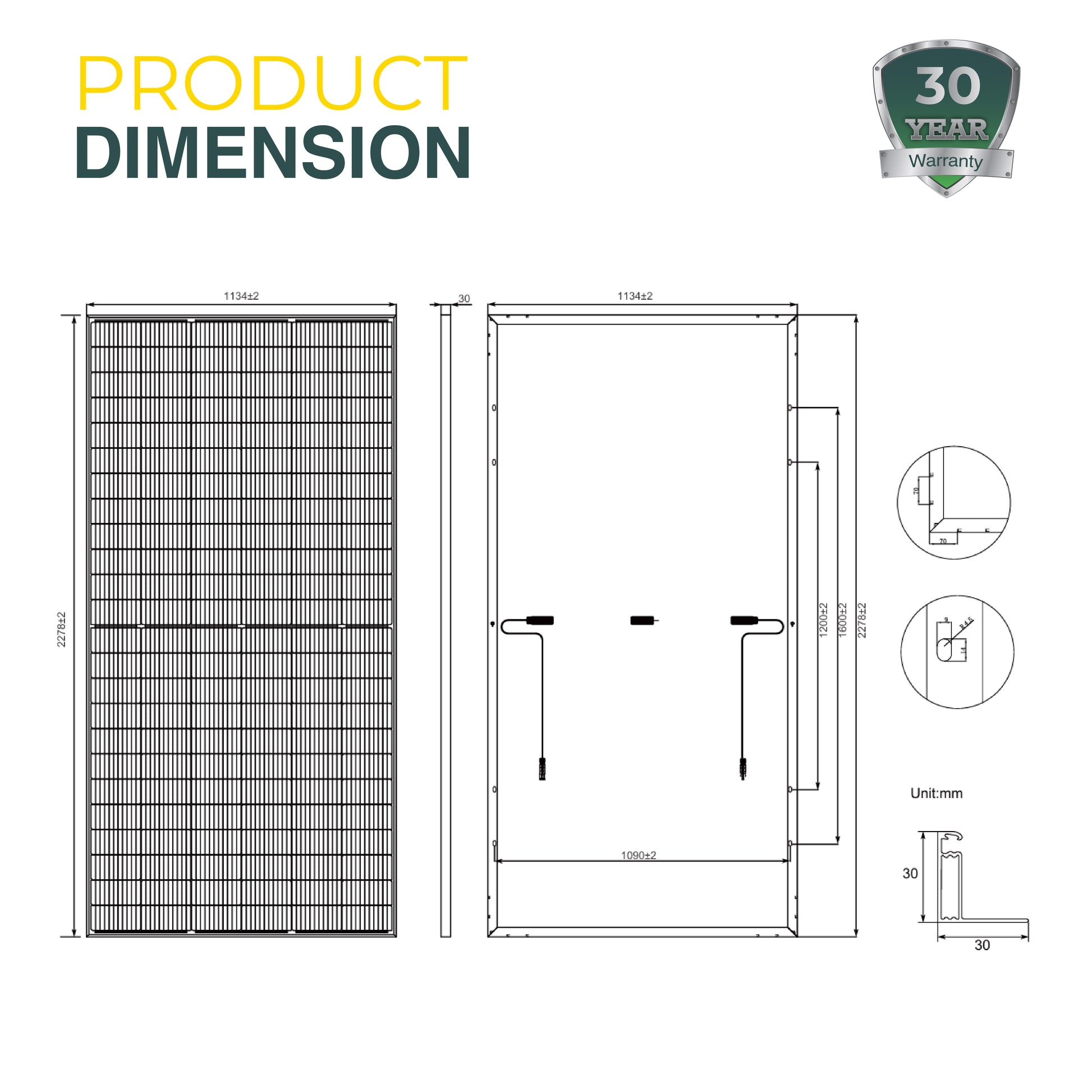 Eco-friendly and high-efficiency solar panel – designed for optimal energy production, durability, and sustainability in residential and commercial applications