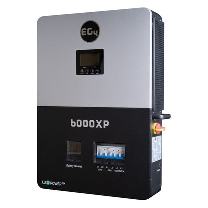 EG4 6000XP Off-Grid Inverter | 8000W PV Input | 6000W Output | 480V VOC Input | 48V 120/240V Split Phase | All-In-One Solar Inverter