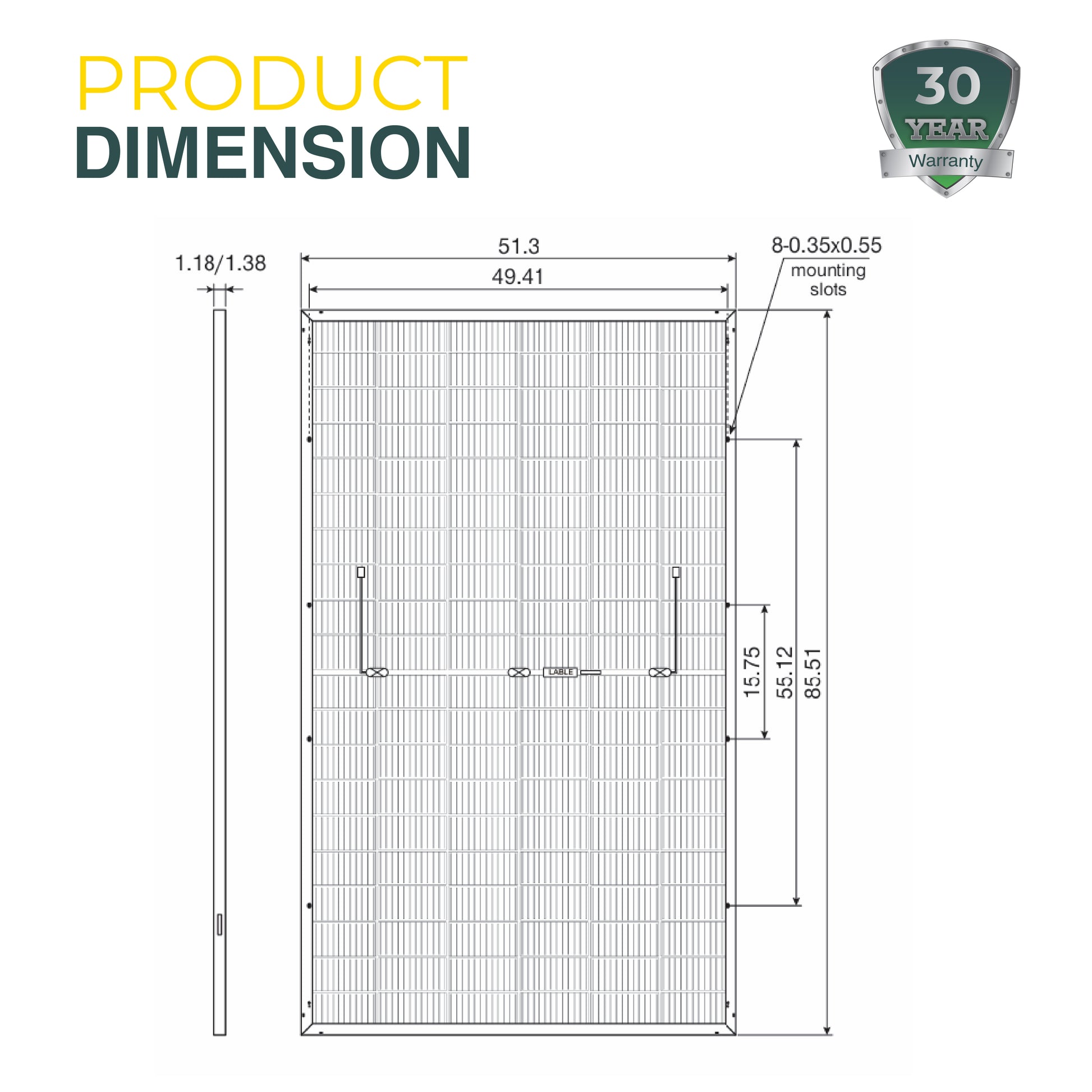 Eco-friendly and high-efficiency solar panel – designed for optimal energy production, durability, and sustainability in residential and commercial applications