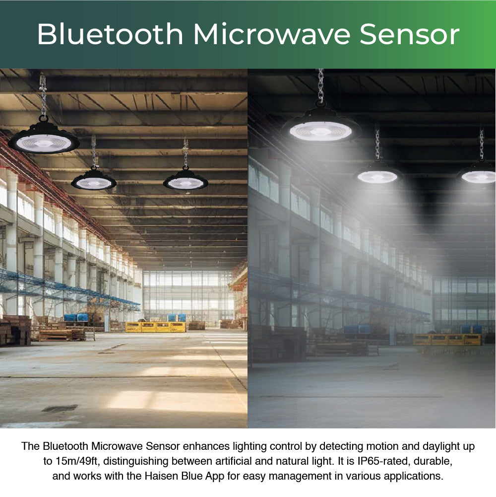 Bluetooth Microwave Sensor for Linear & UFO High Bays