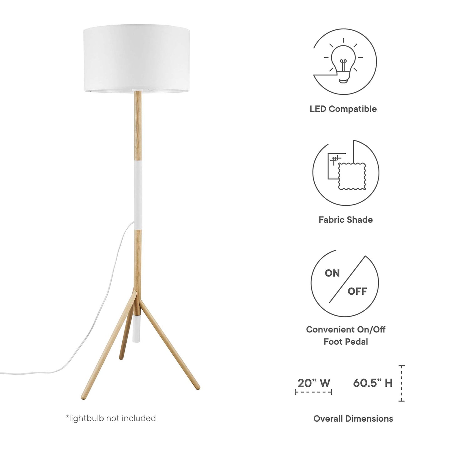 Natalie Tripod Floor Lamp