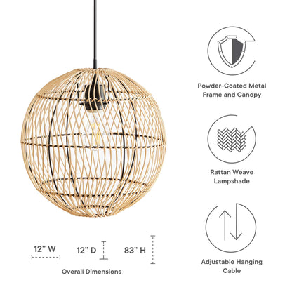 Nurture Rattan Pendant Light