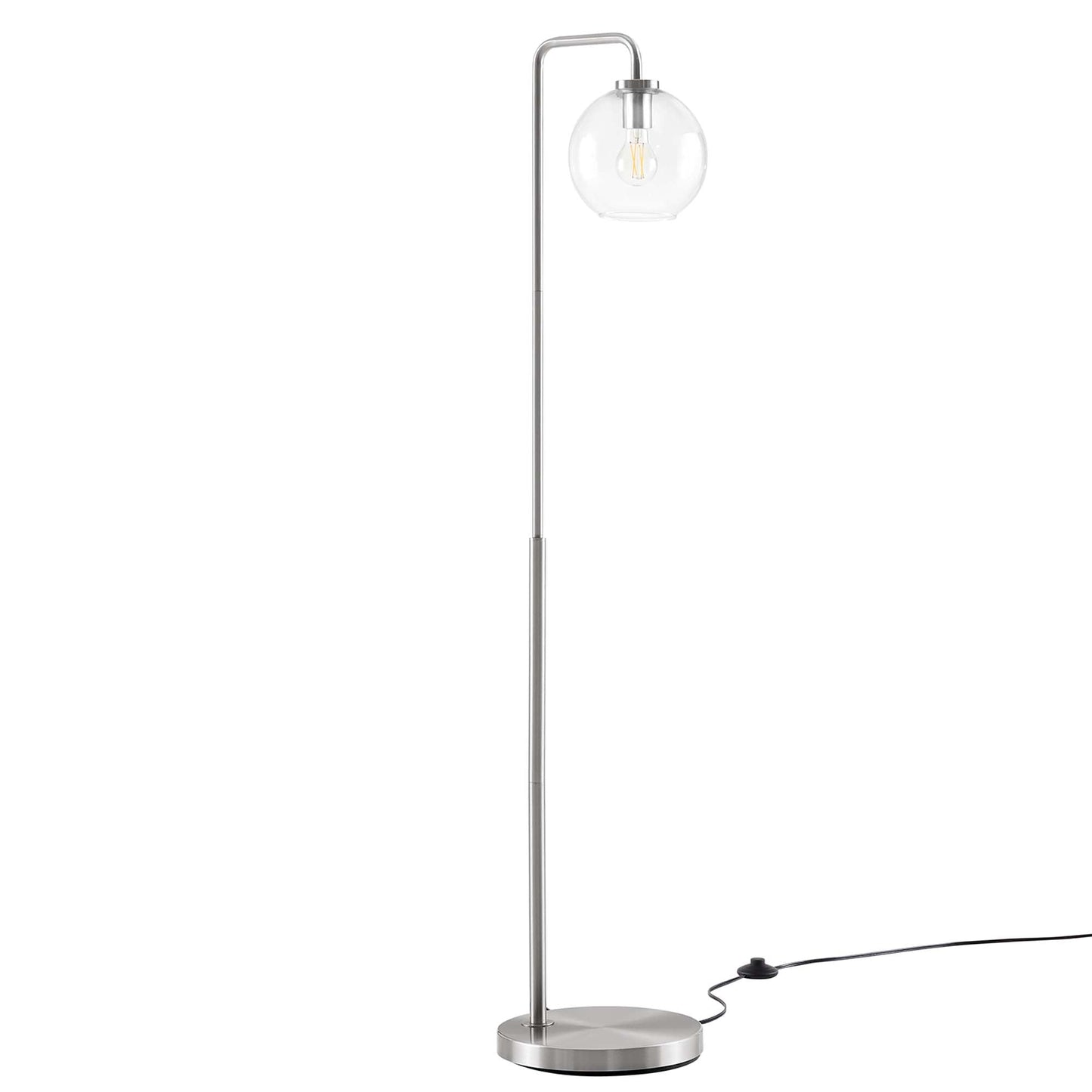 Lighting, Floor Lamps, Marble Base Lamp, Metal lamp, Transparent Lamp,