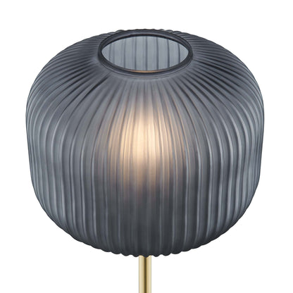 Reprise Glass Sphere Glass and Metal Floor Lamp