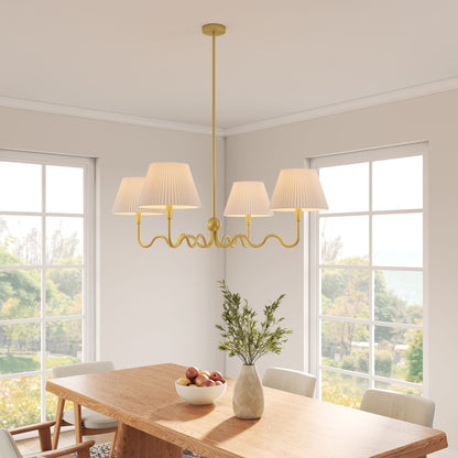 Wave Squiggle 4-Arm Pendant Light by ES Supply