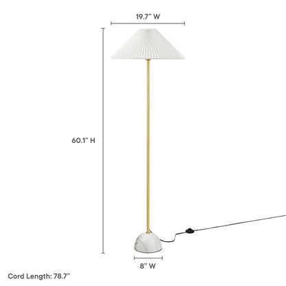 Illusion Marble Dome Floor Lamp by ES Supply