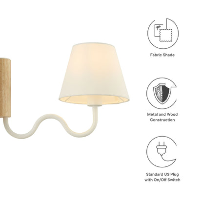 Sunlit Squiggle Arm Wall Sconce by ES Supply