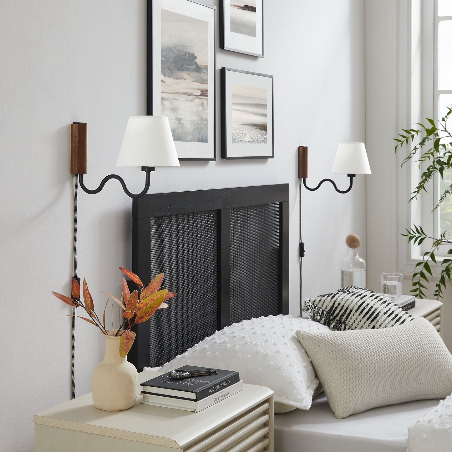 Sunlit Squiggle Arm Wall Sconce by ES Supply