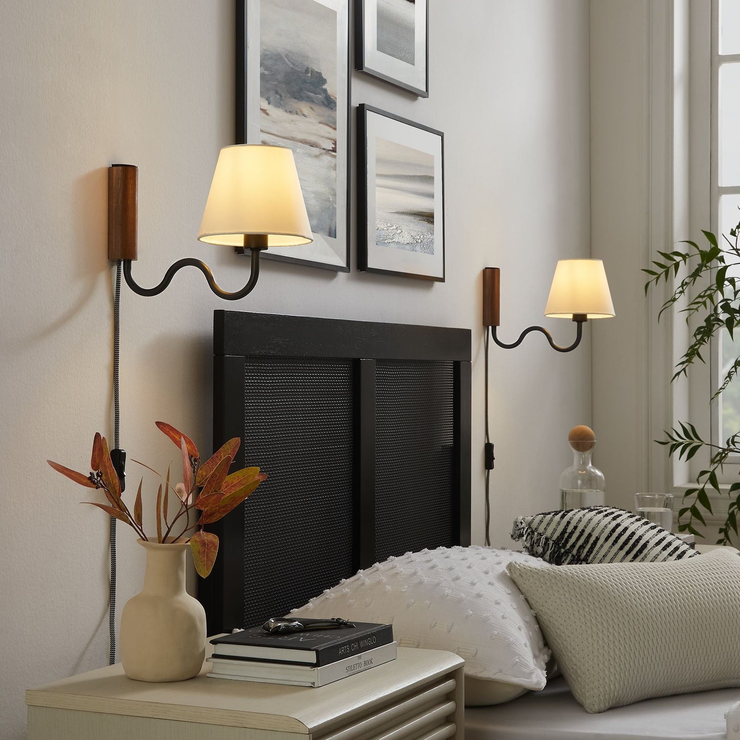 Sunlit Squiggle Arm Wall Sconce by ES Supply