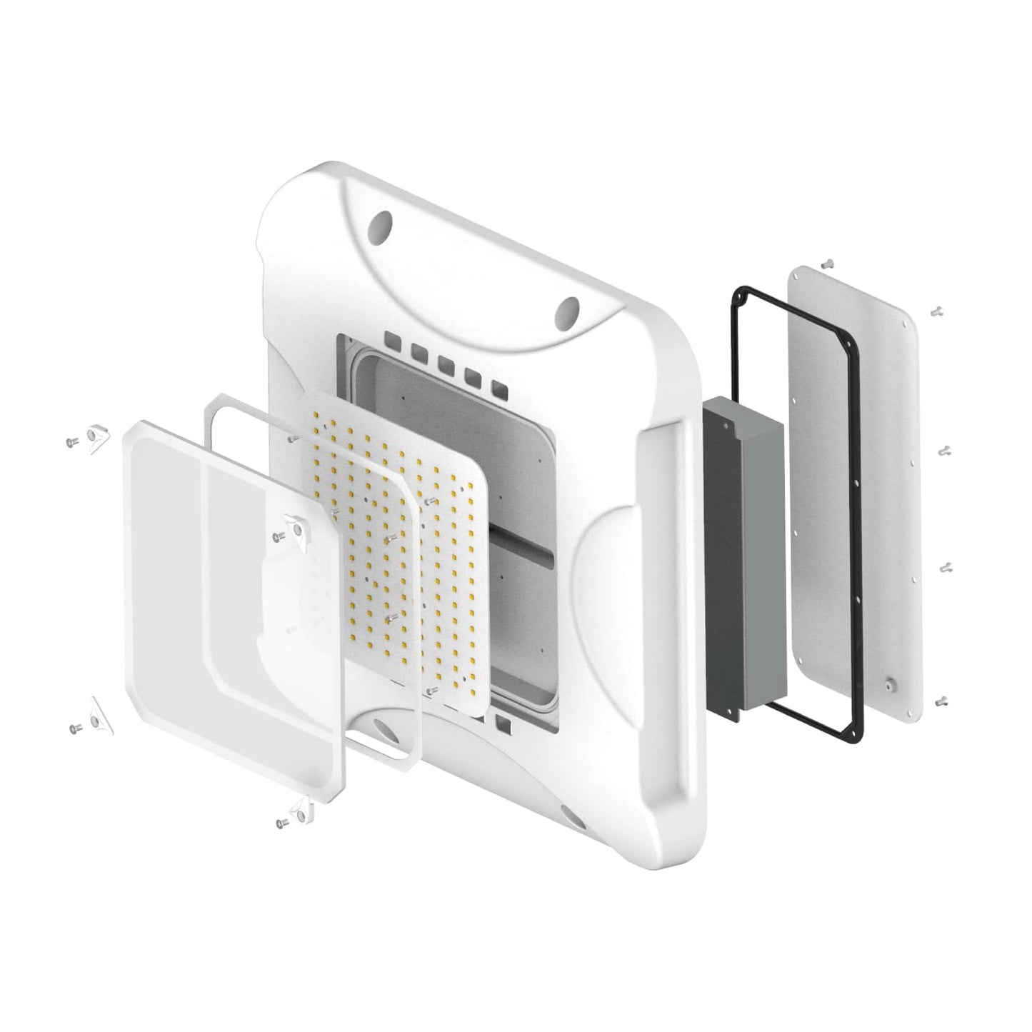 LED Gas Station Canopy, 150W , CCT- 5700K, UL & DLC Listed