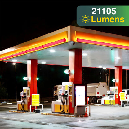 LED Gas Station Canopy, 150W , CCT- 5700K, UL & DLC Listed