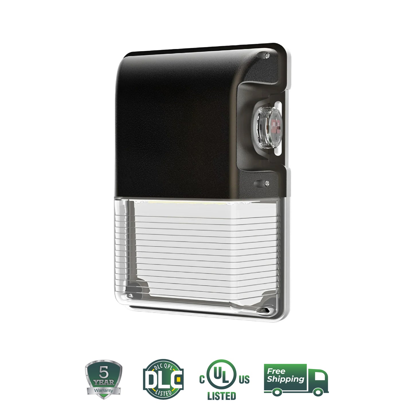 LED 3-in-1 Wattage Mini Wallpack | 15W, 20W, 25W | 3-in-1 CCT | Photocell Sensor | 5-Year Warranty