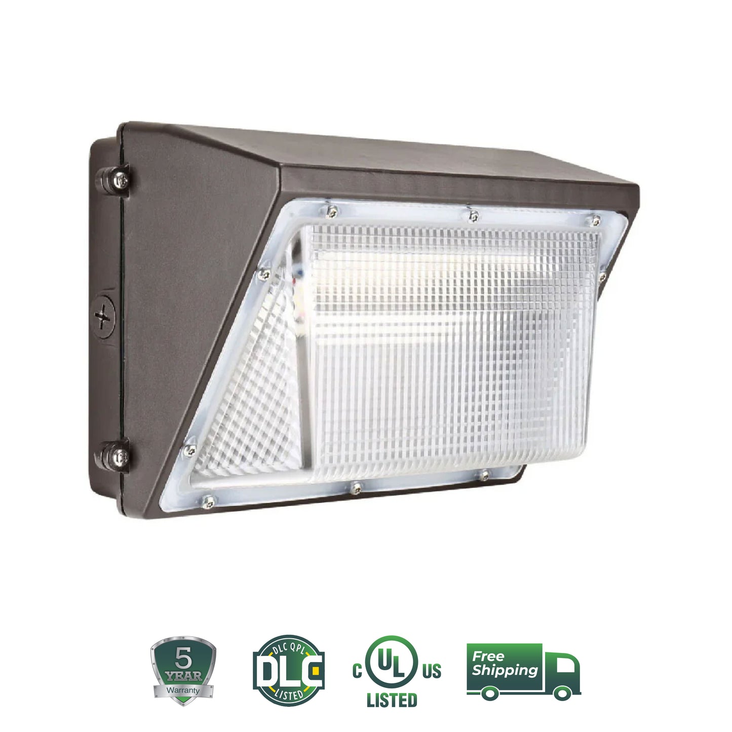 LED Wall Pack Light 45W/60W/80W Tunable 3500K/4000K/5000K CCT tunable Forward Throw 10400LM IP65 Waterproof, 100V - 277V, ETL, DLC Listed, Wall Mount Outdoor Security Lighting Fixture