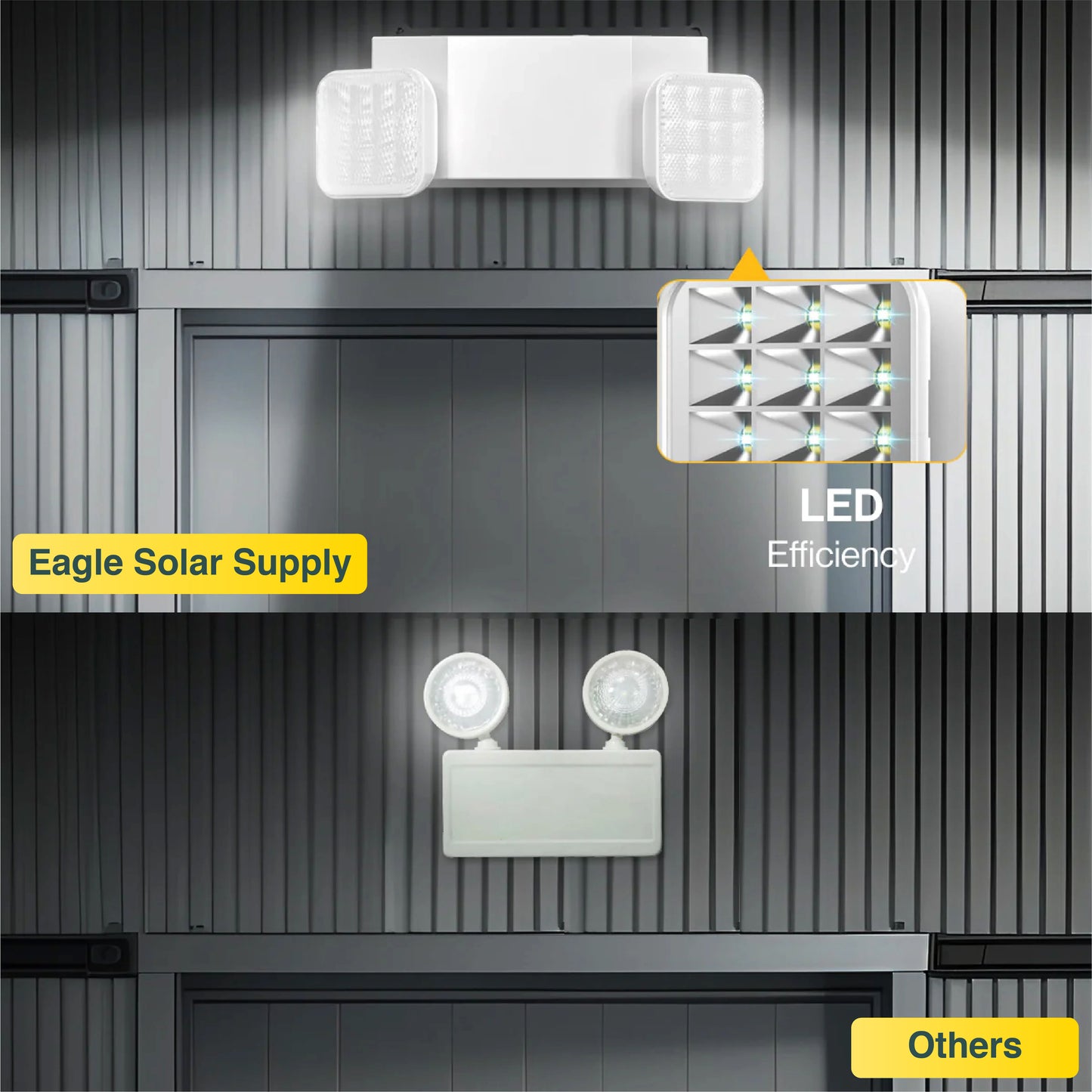 2 Head LED Emergency Light