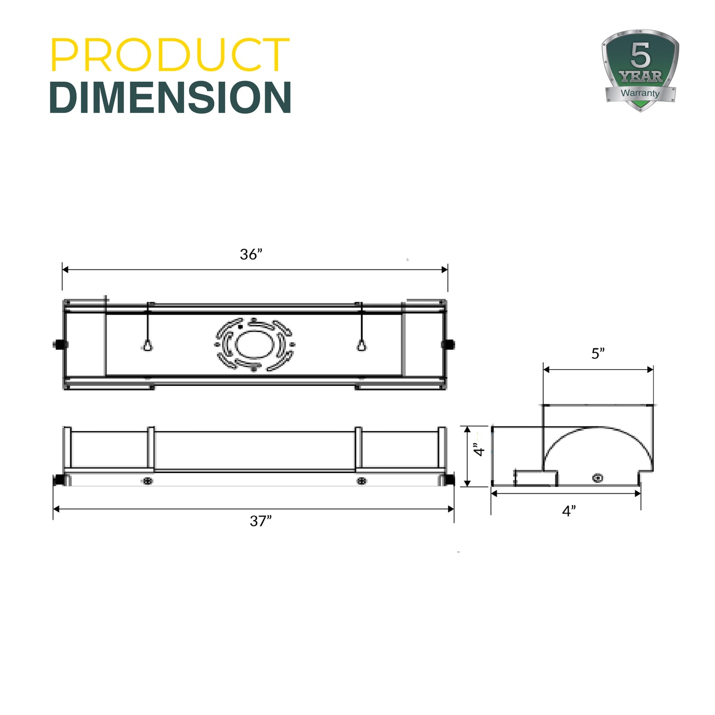 Elegant Glow LED Linear Vanity Light | Streamlined Design for Modern Elegance | 36 inch