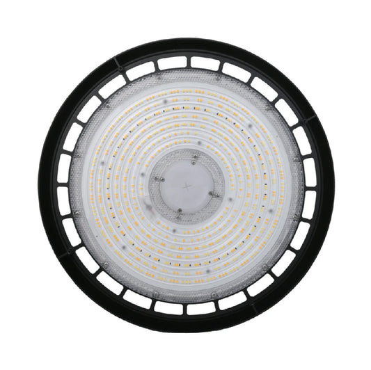 150w UFO LED High Bay 23300 Lumens, Adjustable Wattage & Selectable CCT 3500K-5000K