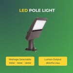 LED Pole Light with Photocell Sensor 200W