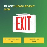 LED Exit Sign Red Damp Rated