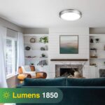 LED Double Ring Black Matt Flushmount Light - 22W with 5-in-1 CCT 2700K/3000K/3500K/4000K/5000K - Image 6