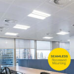 1x4 LED Center Basket Troffer Light | 5200 Lumens | Selectable 25W-40W | CCT 3500K-5000K | Perfect for Offices & Commercial Lighting - Image 4