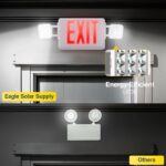 2 Head LED Exit Sign Red with Battery Backup for Commercial Buildings and Offices - Image 4