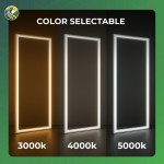 1×4 Grid Frame LED T-Bar Panel Light, Adjustable Wattage (20W/30W/40W), CCT Changeable (3000K/4000K/5000K), 5200 Lumens, ETL & DLC 5.1 Listed - Image 3