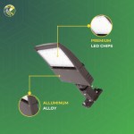 LED Pole Light with Photocell Sensor 150W/100W/70W Adjustable upto 5000K, Universal Mount for Street & Parking Lot - Image 3