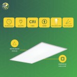 2×4 LED Panel Light 72W/60W/50W/40W/30W Adjustable Upto 60K CCT Changeable, 9360 Lumens, For Offices & Commercial Spaces - Image 3