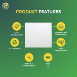 2×2 LED Panel Light – Adjustable 20W–40W, Changeable CCT 30K–60K, 5200 Lumens, 120–277V, Dimmable, ETL & DLC 5.1 Listed - Image 5