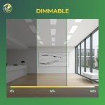 2×4 LED Panel Light 72W/60W/50W/40W/30W Adjustable Upto 60K CCT Changeable, 9360 Lumens, For Offices & Commercial Spaces - Image 4