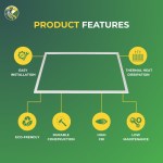 2×2 LED T-Bar Panel Light, 40W/30W/20W Wattage Adjustable Upto 5000K CCT Changeable, 5200 Lumens, Ideal for Offices, Schools & Commercial Spaces - Image 5