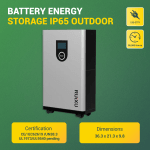 RUiXU Lithi2-16 Battery Energy Storage IP65 outdoor | Self-Heating | 51.2V / 314Ah / 16kWh Capacity