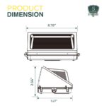 LED Wall Pack Light | 40W/60W/80W Tunable | 3500K/4000K/5000K CCT | 10400LM | IP65 Waterproof | ETL & DLC Listed | Outdoor Security Lighting - Image 3