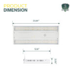 2FT Linear LED High Bay Light | 70W/90W/110W Wattage Adjustable | 3500K/4000K/5000K CCT Changeable | 0-10V Dimmable | 120-277V | ETL & DLC 5.1 Listed | Perfect for Warehouses, Garages, Workshops, and Commercial Spaces - Image 5